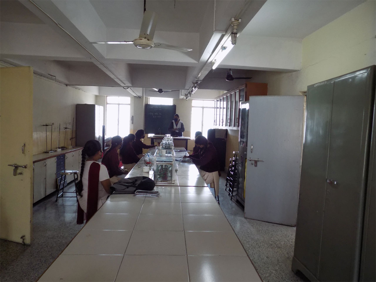 Children in Lab attending class
